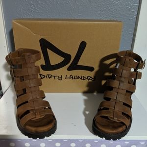 Dirty laundry sandals